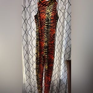 Tiger Print BodySuit With 2 Headpieces and 2 Arm Pieces
